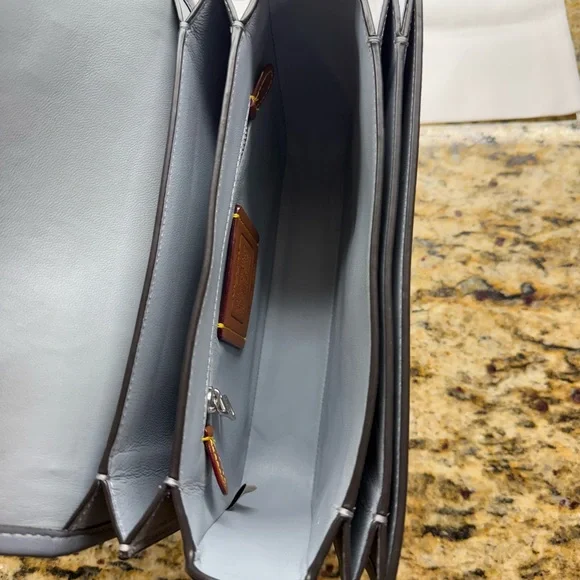 COACH Rogue Top Handle Shoulder Bag In Colorblock Gray Blue Multi C6860 - Picture 7 of 10